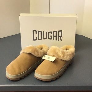 Cougar Suede Shearling Waterproof Mule
